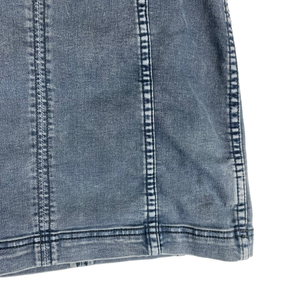 ⭐️2/$20 Free People Womens Modern Femme Denim Jean Stretch Bodycon Mini Skirt - Picture 7 of 15